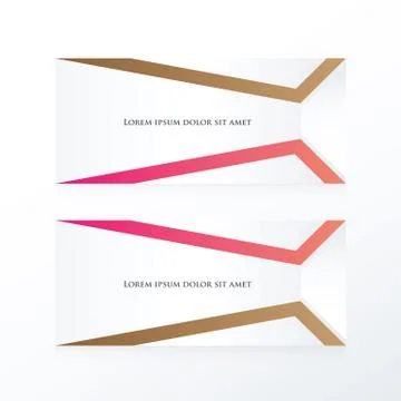 Vector abstract banner  pink, Brown Stock Illustration