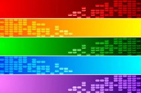 Vector abstract banners Illustrazione stock