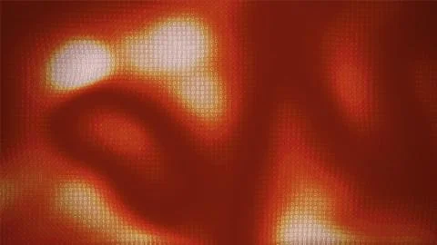 Vector abstract big data visualization. Orange glowing data flow as binary nu Stock Illustration