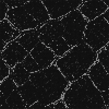 Vector abstract big data visualization. Grayscale glowing data flow as symbol Stockillustratie