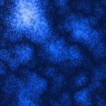 Vector abstract big data visualization. Blue data flow as binary numbers stri Stock Illustration