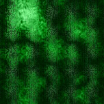 Vector abstract big data visualization. Green data flow as binary numbers str Stock Illustration