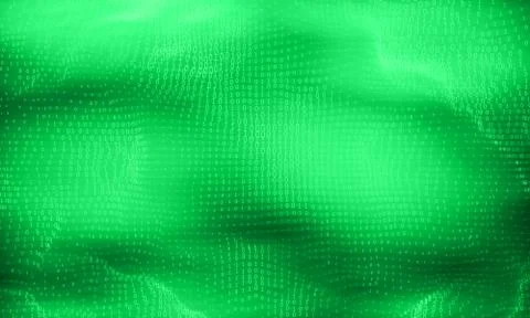 Vector abstract big data visualization. Green glowing data flow as binary num Stock Illustration
