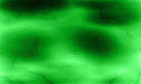 Vector abstract big data visualization. Green glowing data flow as binary num Stock Illustration