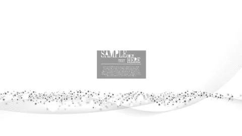 Vector abstract black and white dot space background Stock Illustration