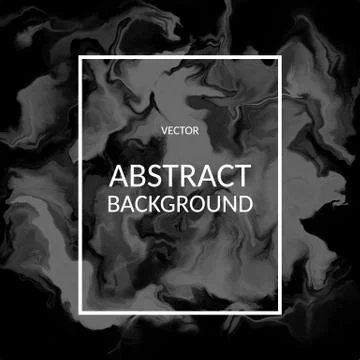 Vector abstract black color marble texture, Fluid design backgrounds Stock Illustration