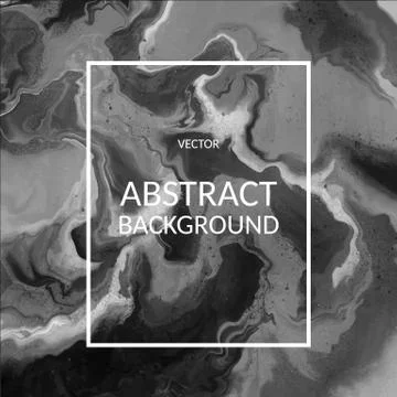 Vector abstract black color marble texture, Fluid design backgrounds Stock Illustration