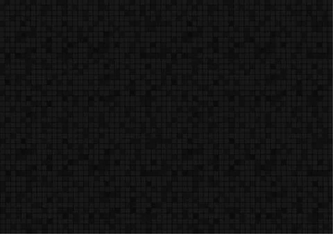 Vector : Abstract black mosaic squares on black background Stock Illustration