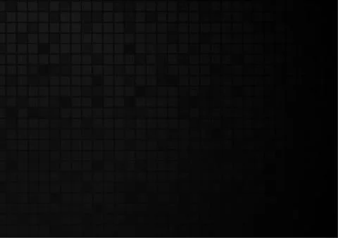 Vector : Abstract black mosaic squares on black background Stock Illustration