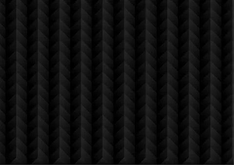 Vector : Abstract black waves surface on black background Stock Illustration