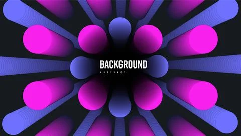 Vector abstract blend shape, bright 3d illustration, geometric elements on .. Stock Illustration