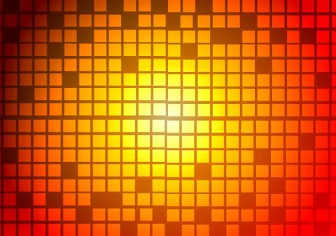 Vector : Abstract blocks with red and orange background Illustrazione stock