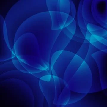 Vector abstract blue background with shiny bubbles Stock Illustration