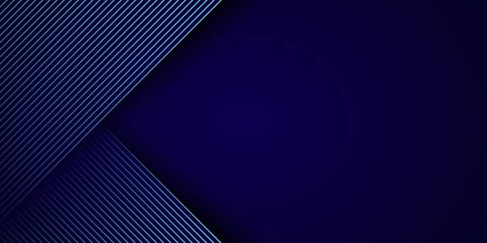Vector abstract blue background with straight stripe lines. Stock Illustration