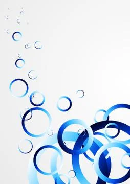 Vector : Abstract blue circle float on gray background Stock-Illustration