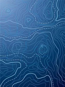 Vector abstract blue map with no names 스톡 일러스트