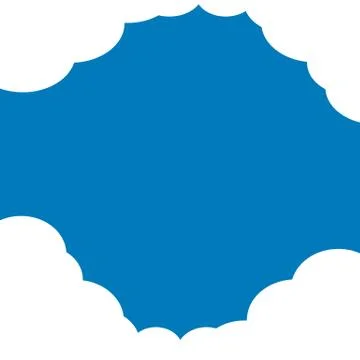 Vector abstract blue sky background with clouds Illustrazione stock