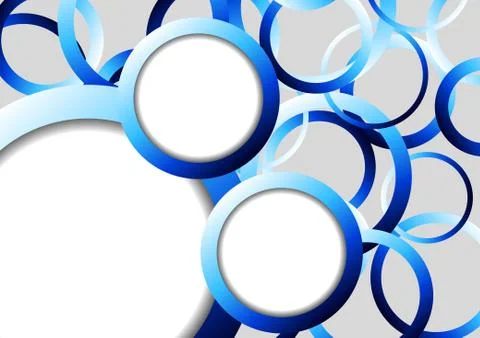 Vector : Abstract blue with space for text on gray background Stock Illustration