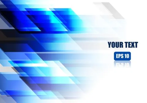Vector : Abstract blue squares and blocks technology background Stock-Illustration