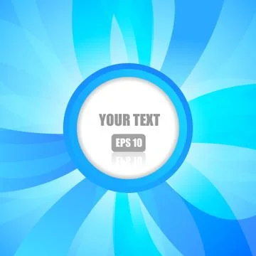 Vector : Abstract blue stripe and circle with space for text Stock Illustration