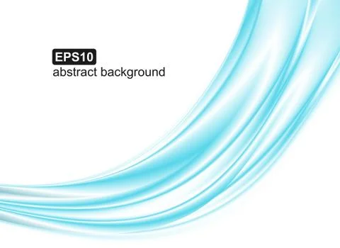 Vector abstract blue waves background. Stock Illustration