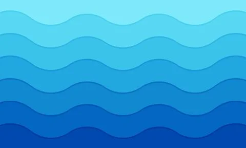 Vector abstract blue wavy background イラスト素材