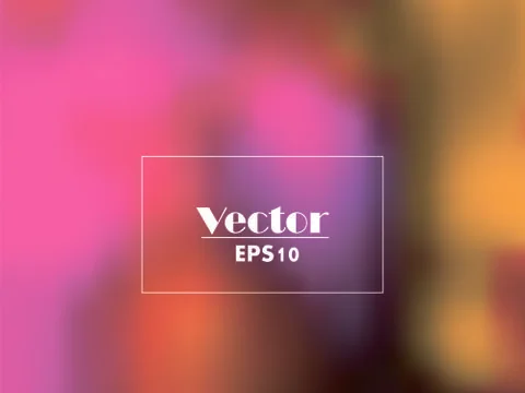 Vector abstract blurred watercolor vector background pink yellow tones Stock Illustration