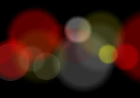 Vector : Abstract Bokeh traffic light at night Stock Illustration