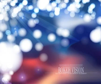 Vector abstract bokeh vision background design V Stockillustratie