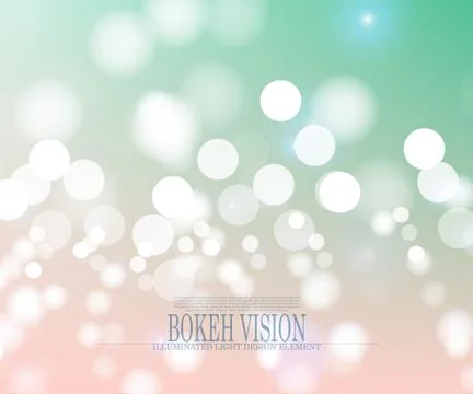 Vector abstract bokeh vision bright background design Stock Illustration