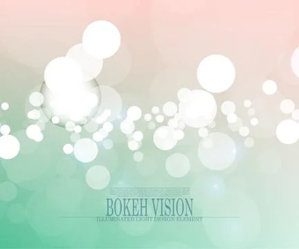 Vector abstract bokeh vision bright background design II Stockillustratie