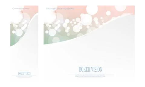 Vector abstract bokeh vision bright design template Stock Illustration