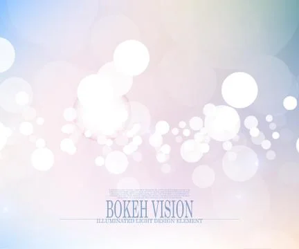 Vector abstract bokeh vision bright fantasy background design II Stockillustratie