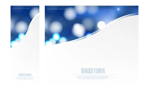 Vector abstract bokeh vision design template Stock Illustration