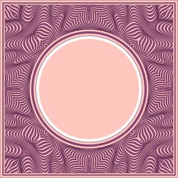 Vector abstract border with distortion effect. Stock Illustration