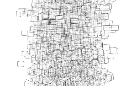 Vector abstract boxes background 스톡 일러스트