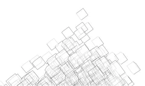 Vector abstract boxes background Stock Illustration