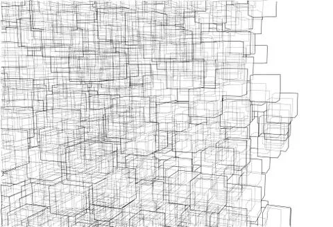 Vector abstract boxes background Stock Illustration