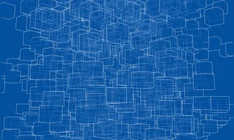 Vector abstract boxes background 스톡 일러스트