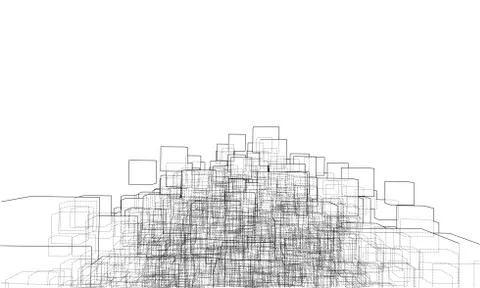 Vector abstract boxes background 스톡 일러스트