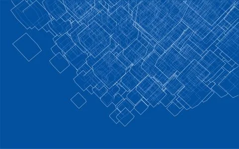 Vector abstract boxes background Stock Illustration