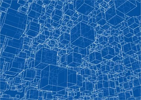 Vector abstract boxes background 스톡 일러스트