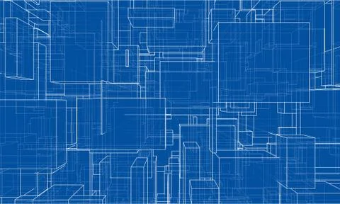 Vector abstract boxes background 스톡 일러스트