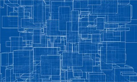 Vector abstract boxes background 스톡 일러스트