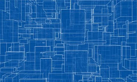 Vector abstract boxes background Stock Illustration