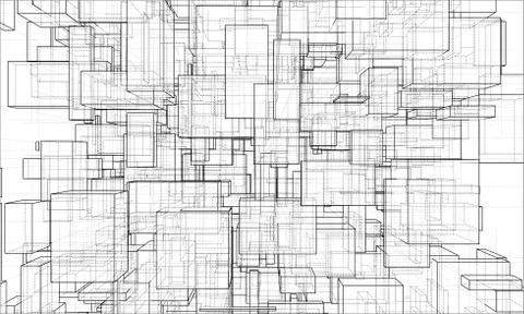 Vector abstract boxes background 스톡 일러스트