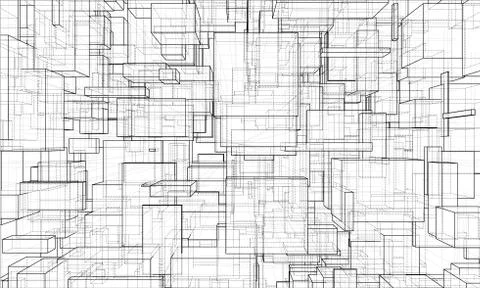 Vector abstract boxes background 스톡 일러스트