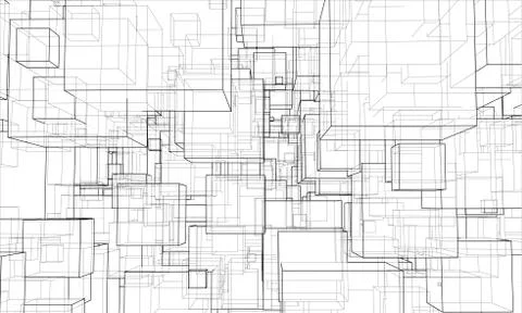 Vector abstract boxes background 스톡 일러스트