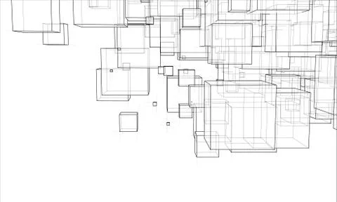 Vector abstract boxes background 스톡 일러스트