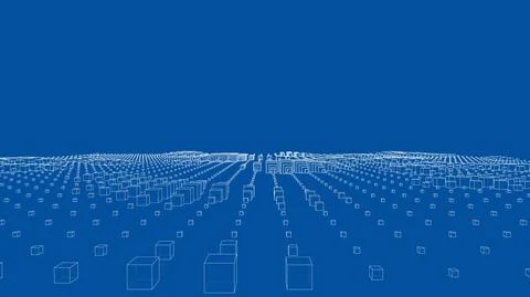 Vector abstract boxes background 스톡 일러스트